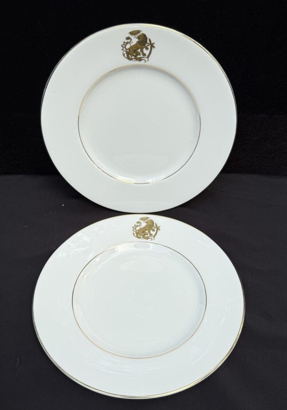 2 Vintage Tuscan Fine Bone China Zodiac Salad Lunch Plate LEO 8.25” EUC! Rare!